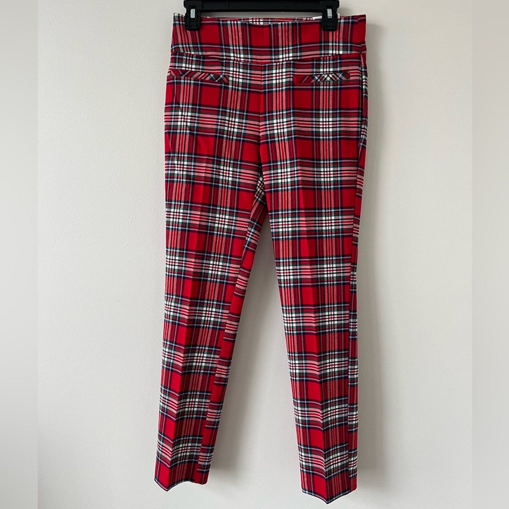 crown & ivy Tartan Plaid Skinny Pants - Picture 3 of 7